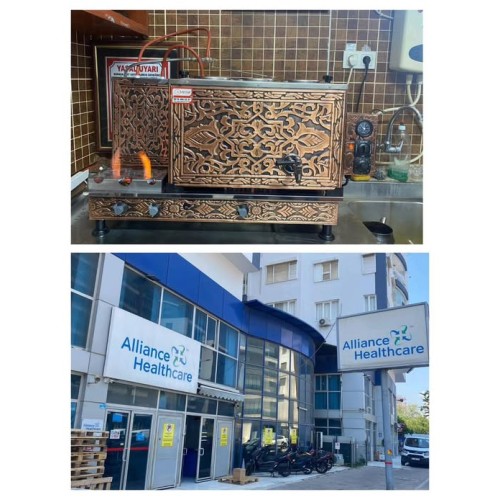 3Lü Antik Full Otomatik Mega Çay Kazanı 