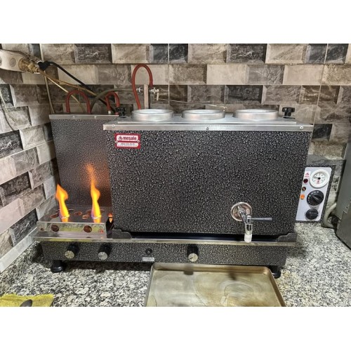 3Lü Chromat Full Otomatik Meşale Çay Kazanı