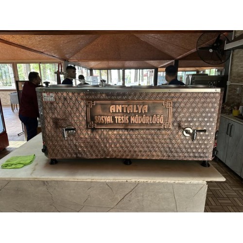 6Lı Antik Full Elektrikli Yekpare Vizyon Çay Kazanı