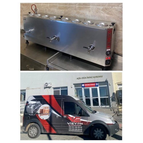 8li inox yekpare çay kazanı burdur açık ceza infaz kurumu